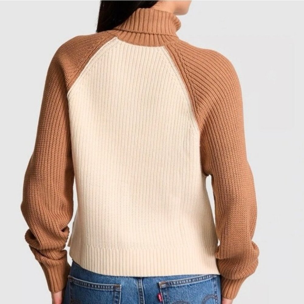 Victoria's Secret PINK Varsity Knit Chunky Turtleneck Sweater XXL - Picture 8 of 8
